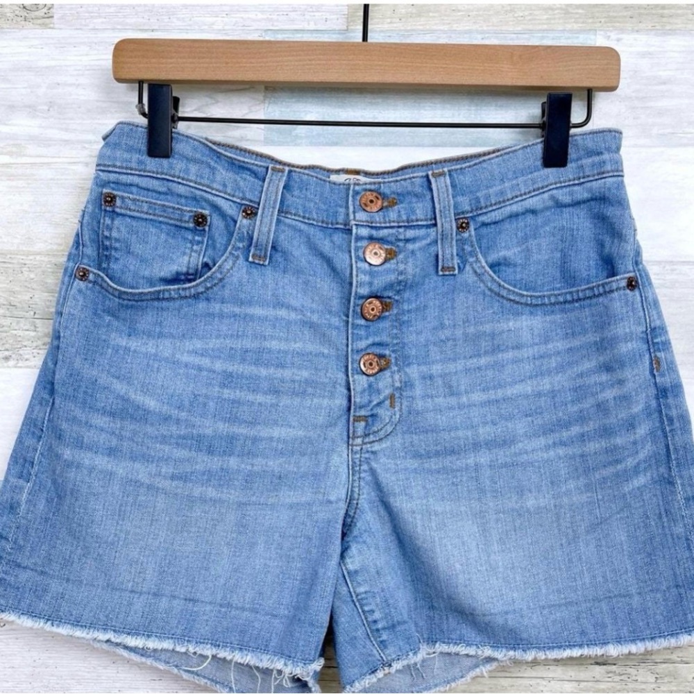 J. Crew Light Blue Denim Button-Front Shorts